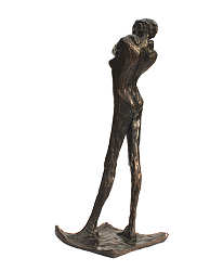 Meisje | bronzen beeld van een vrouw van Anita Franken koopt u nu online! ✓Hoogste kwaliteit & service ✓Veilig betalen ✓Gratis verzending