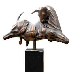 Othello | bronzen beeld van een stier van Anton ter Braak koopt u nu online! ✓Hoogste kwaliteit & service ✓Veilig betalen ✓Gratis verzending