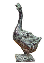 Afrikaanse gans klein | bronzen beeld van een vogel van Coba koster koopt u nu online! ✓Hoogste kwaliteit ✓Veilig betalen ✓Gratis verzending