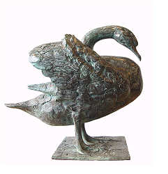 Zwaan | bronzen beeld van een vogel van Coba koster koopt u nu online! ✓Hoogste kwaliteit & service ✓Veilig betalen ✓Gratis verzending