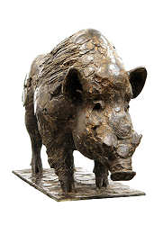 Wildzwijn | bronzen beeld van een wild dier van Coba koster koopt u nu online! ✓Hoogste kwaliteit & service ✓Veilig betalen ✓Gratis verzending