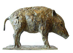Wildzwijn jong | bronzen beeld van een varken van Coba koster koopt u nu online! ✓Hoogste kwaliteit ✓Veilig betalen ✓Gratis verzending