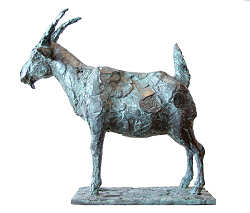 Berg Geit | bronzen beeld van een geit van Coba koster koopt u nu online! ✓Hoogste kwaliteit & service ✓Veilig betalen ✓Gratis verzending