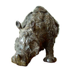 Neushoorn | bronzen beeld van een wild dier van Coba koster koopt u nu online! ✓Hoogste kwaliteit & service ✓Veilig betalen ✓Gratis verzending