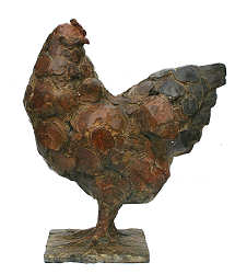 Dikke kip | bronzen beeld van een vogel van Coba koster koopt u nu online! ✓Hoogste kwaliteit & service ✓Veilig betalen ✓Gratis verzending