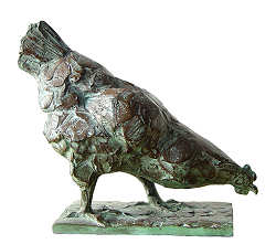 Pikkende kip | bronzen beeld van een vogel van Coba koster koopt u nu online! ✓Hoogste kwaliteit & service ✓Veilig betalen ✓Gratis verzending