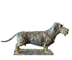 Teckel | bronzen beeld van een hond van Coba koster koopt u nu online! ✓Hoogste kwaliteit & service ✓Veilig betalen ✓Gratis verzending