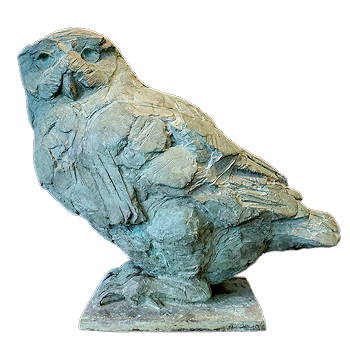 Sneeuwuil | bronzen beeld van een uil van Coba koster koopt u nu online! ✓Hoogste kwaliteit & service ✓Veilig betalen ✓Gratis verzending