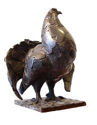 Korhoen | bronzen beeld van een vogel van Coba koster koopt u nu online! ✓Hoogste kwaliteit & service ✓Veilig betalen ✓Gratis verzending