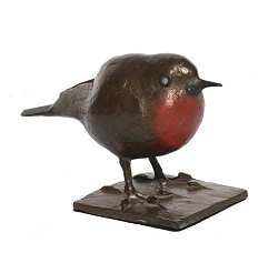 Roodborstje | bronzen beeld van een vogeltje van Coba koster koopt u nu online! ✓Hoogste kwaliteit & service ✓Veilig betalen ✓Gratis verzending