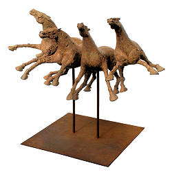 Paarden van de apocalyps | dieren in brons van Edward Vandaele koopt u nu online! ✓Hoogste kwaliteit ✓Veilig betalen ✓Gratis verzending