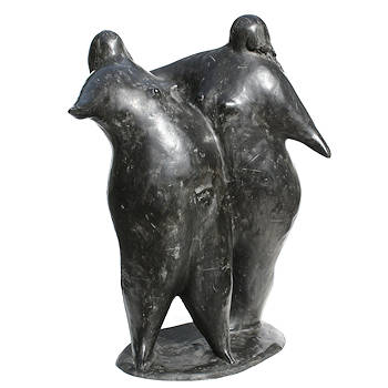 Ladies night | vrouwen beeld in brons van Evert van Hemert koopt u nu online! ✓Hoogste kwaliteit & service ✓Veilig betalen ✓Gratis verzending