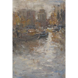 Noorderhaven II | stad schilderij van Flip Gaasendam koopt u nu online! ✓Hoogste kwaliteit ✓Veilig betalen ✓Gratis verzending