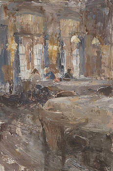 Hotel v/d Werff, Gelagkamer II | interieur schilderij van Flip Gaasendam koopt u nu online! ✓Hoogste kwaliteit ✓Veilig betalen ✓Gratis verzending