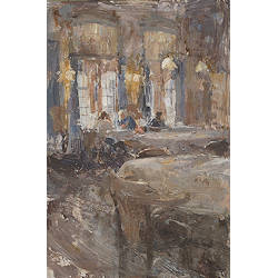 Hotel v/d Werff, Gelagkamer II | interieur schilderij van Flip Gaasendam koopt u nu online! ✓Hoogste kwaliteit ✓Veilig betalen ✓Gratis verzending