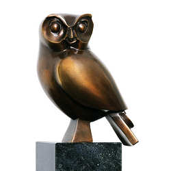 Kerkuil | bronzen beeld van Frans van Straaten koopt u nu online! ✓Hoogste kwaliteit & service ✓Veilig betalen ✓Gratis verzending