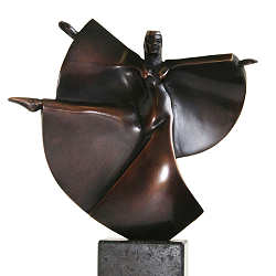 Kimono | bronzen beeld van een vrouw van Frans van Straaten koopt u nu online! ✓Hoogste kwaliteit ✓Veilig betalen ✓Gratis verzending