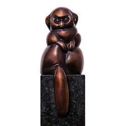 Schattig | bronzen beeld van een zittende kat van Frans van Straaten koopt u nu online! ✓Hoogste kwaliteit ✓Veilig betalen ✓Gratis verzending