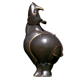 Dikke Dora xl | groot bronzen beeld van Frans van Straaten koopt u nu online! ✓Hoogste kwaliteit & service ✓Veilig betalen ✓Gratis verzending