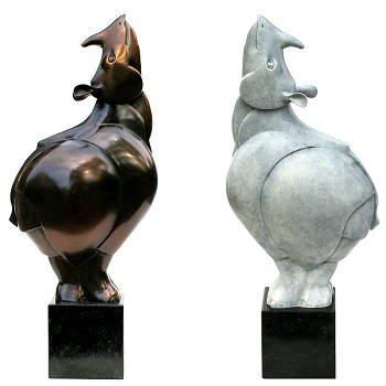 Neushoorn | bronzen beeld van een witte rhino van Frans van Straaten koopt u nu online! ✓Hoogste kwaliteit ✓Veilig betalen ✓Gratis verzending