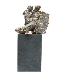 Koppel | bronzen beeld van een man en vrouw samen van Gerard Engels koopt u nu online! ✓Veilig betalen ✓Gratis verzending