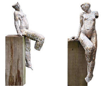 Torso zittend | aluminiumn beeld van een vrouw van Gerard Engels koopt u nu online! ✓Hoogste kwaliteit ✓Veilig betalen ✓Gratis verzending