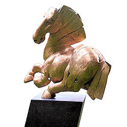 Springend paard | dieren beeld in brons van Gerard Engels koopt u nu online! ✓Hoogste kwaliteit & service ✓Veilig betalen ✓Gratis verzending