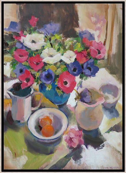 Stilleven met anemonen