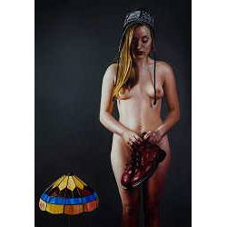 Moment in de tijd | schilderij van een vrouw in olieverf van Herman Tulp koopt u nu online! ✓Hoogste kwaliteit ✓Veilig betalen ✓Gratis verzending