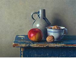 Middaglicht II | stilleven schilderij in olieverf van Herman Tulp koopt u nu online! ✓Hoogste kwaliteit & service ✓Veilig betalen ✓Gratis verzending