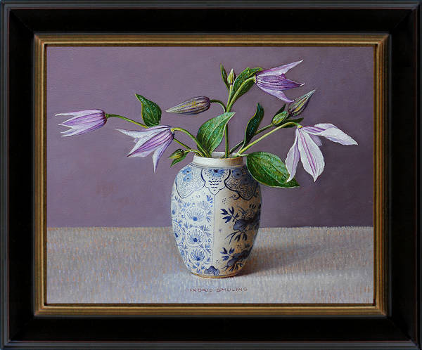 Clematis in Delfts blauw