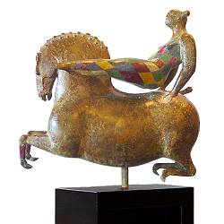 Amazone | bronzen beeld van een paard van Jan de Graaf koopt u nu online! ✓Hoogste kwaliteit & service ✓Veilig betalen ✓Gratis verzending