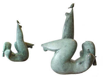 Lazy Sunday | bronzen beeld van een liggende vrouw van Jan de Graaf koopt u nu online! ✓Hoogste kwaliteit ✓Veilig betalen ✓Gratis verzending