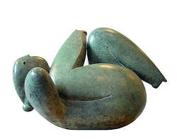 Lazy Sunday | bronzen beeld van een liggende vrouw van Jan de Graaf koopt u nu online! ✓Hoogste kwaliteit ✓Veilig betalen ✓Gratis verzending