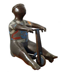 Stepje | bronzen beeld van een kind van Jan de Graaf koopt u nu online! ✓Hoogste kwaliteit & service ✓Veilig betalen ✓Gratis verzending