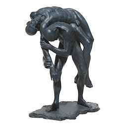 Burden II | model-mensen beeld in brons van Jana Buttner koopt u nu online! ✓Hoogste kwaliteit & service ✓Veilig betalen ✓Gratis verzending