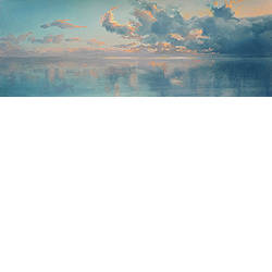 Waddenspiegel | strand-zee schilderij van Janhendrik Dolsma koopt u nu online! ✓Hoogste kwaliteit & service ✓Veilig betalen ✓Gratis verzending