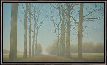 Laan | landschap schilderij in olieverf van Johan Abeling koopt u nu online! ✓Hoogste kwaliteit & service ✓Veilig betalen ✓Gratis verzending