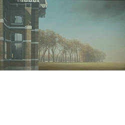 Boomwal | landschap schilderij in olieverf van Johan Abeling koopt u nu online! ✓Hoogste kwaliteit & service ✓Veilig betalen ✓Gratis verzending