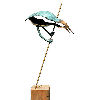 Watching and waiting | roerdomp in brons van Leon Veerman koopt u nu online! ✓Hoogste kwaliteit & service ✓Veilig betalen ✓Gratis verzending