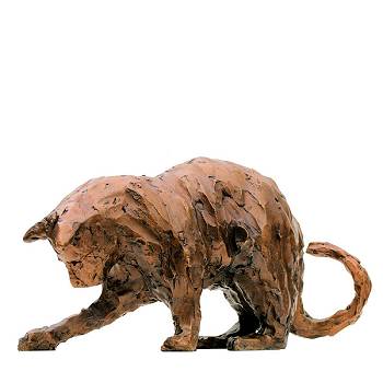 Spelende kat | dieren beeld in brons van Maja van Berkestijn koopt u nu online! ✓Hoogste kwaliteit & service ✓Veilig betalen ✓Gratis verzending