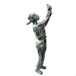 Selfie | portret beeld in brons van Maja van Berkestijn koopt u nu online! ✓Hoogste kwaliteit & service ✓Veilig betalen ✓Gratis verzending