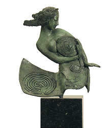 Het labyrinth | bronzen beeld van een vrouw van Marion Visione koopt u nu online! ✓Hoogste kwaliteit ✓Veilig betalen ✓Gratis verzending