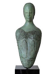 Innocence | bronzen beeld van een vrouw van Marion Visione koopt u nu online! ✓Hoogste kwaliteit & service ✓Veilig betalen ✓Gratis verzending