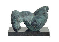 Torsje | bronzen beeld van een vrouw van Marion Visione koopt u nu online! ✓Hoogste kwaliteit & service ✓Veilig betalen ✓Gratis verzending