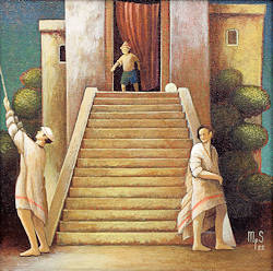 ZeeStreken 7 | architectuur schilderij van Michiel Schrijver koopt u nu online! ✓Hoogste kwaliteit & service ✓Veilig betalen ✓Gratis verzending