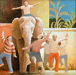 ZeeStreken 10 | architectuur schilderij van Michiel Schrijver koopt u nu online! ✓Hoogste kwaliteit & service ✓Veilig betalen ✓Gratis verzending