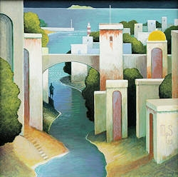 ZeeStreken 15 | architectuur schilderij van Michiel Schrijver koopt u nu online! ✓Hoogste kwaliteit & service ✓Veilig betalen ✓Gratis verzending