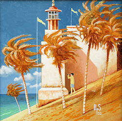 ZeeStreken 20 | architectuur schilderij van Michiel Schrijver koopt u nu online! ✓Hoogste kwaliteit & service ✓Veilig betalen ✓Gratis verzending