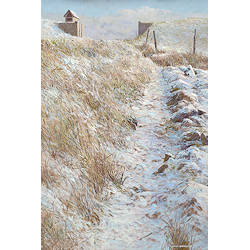 Januari | landschap schilderij van Peter Durieux koopt u nu online! ✓Hoogste kwaliteit & service ✓Veilig betalen ✓Gratis verzending